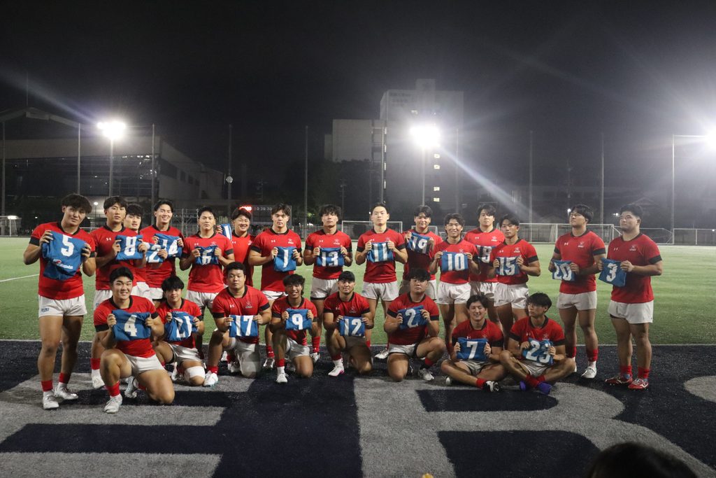 2026ムロオ関西大学ラグビーAリーグ第1節 関西学院大学戦ジャージ授与式