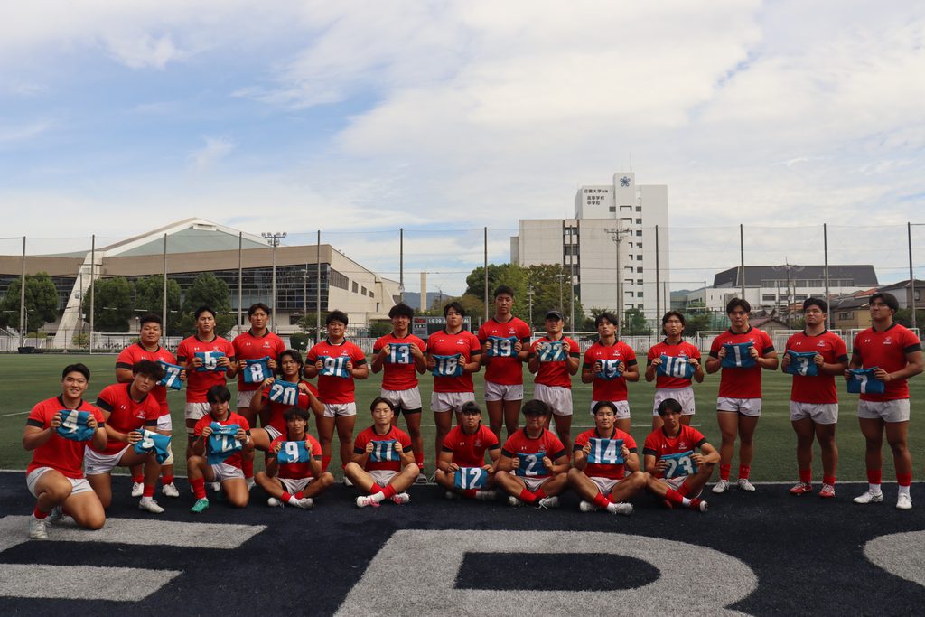 2026ムロオ関西大学ラグビーAリーグ第2節 同志社大学戦ジャージ授与式